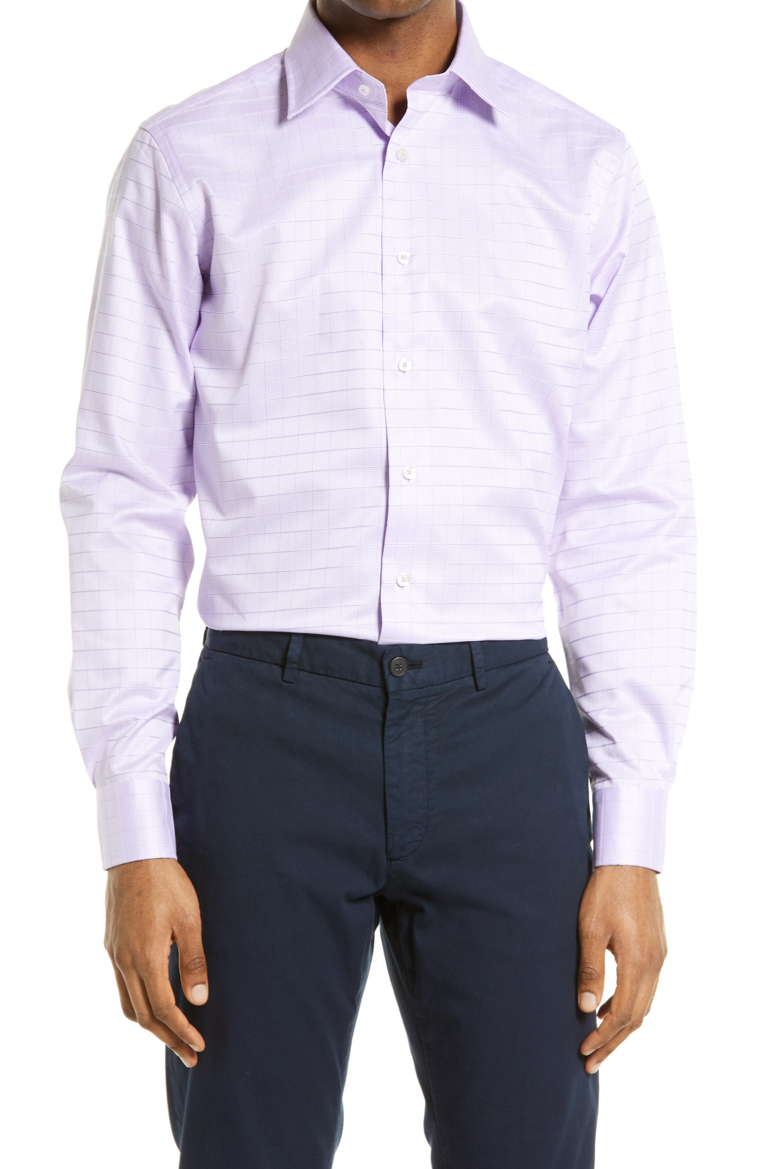 Men's Purple Button Down ☀ Dress Shirts ...